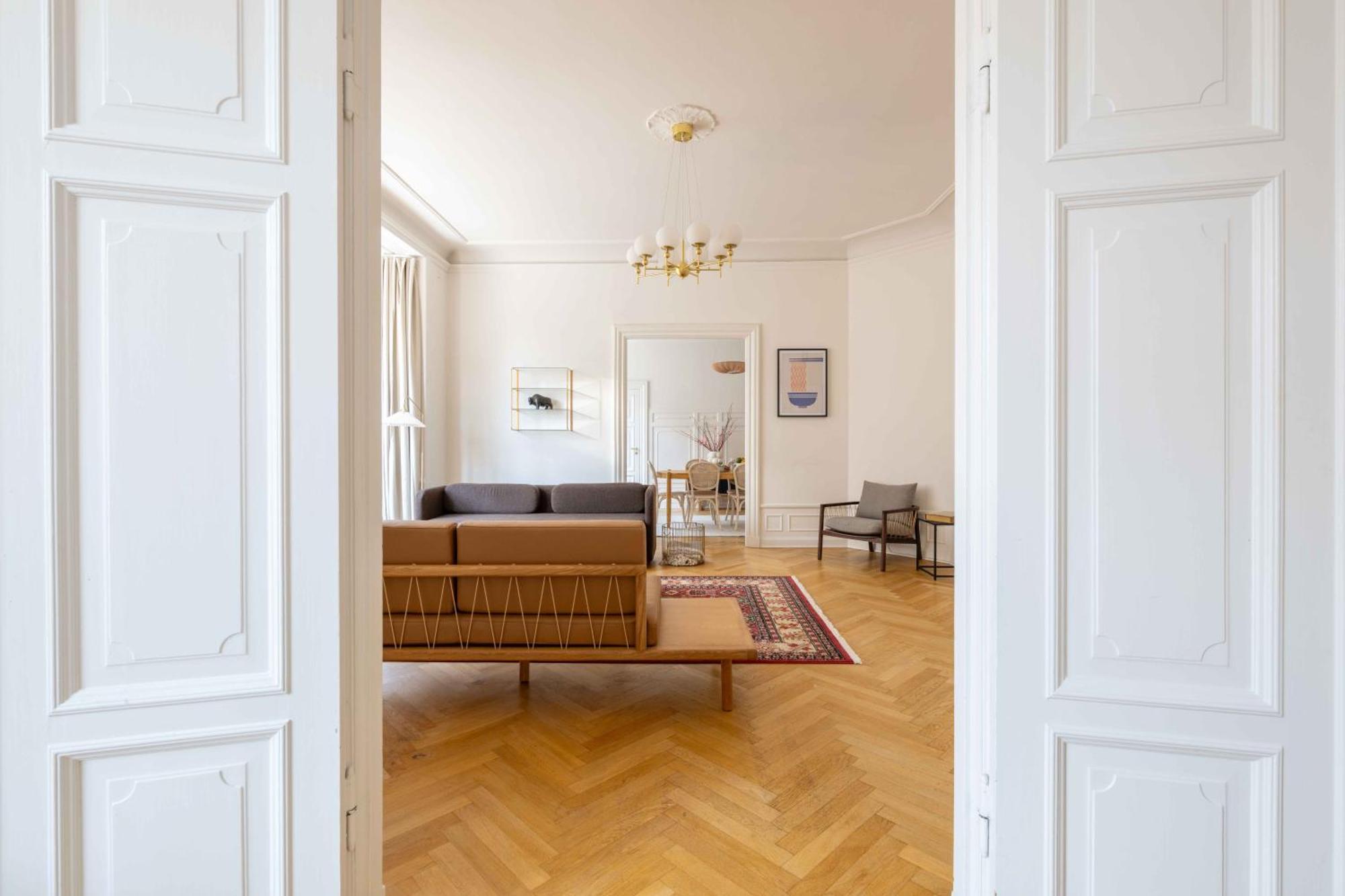 Lovely 3Br Manor Apartment 5 Min From Tivoli Gardens Kopenhagen Bagian luar foto